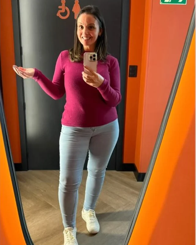 Depois: aluna de Bruna Camargo após o processo