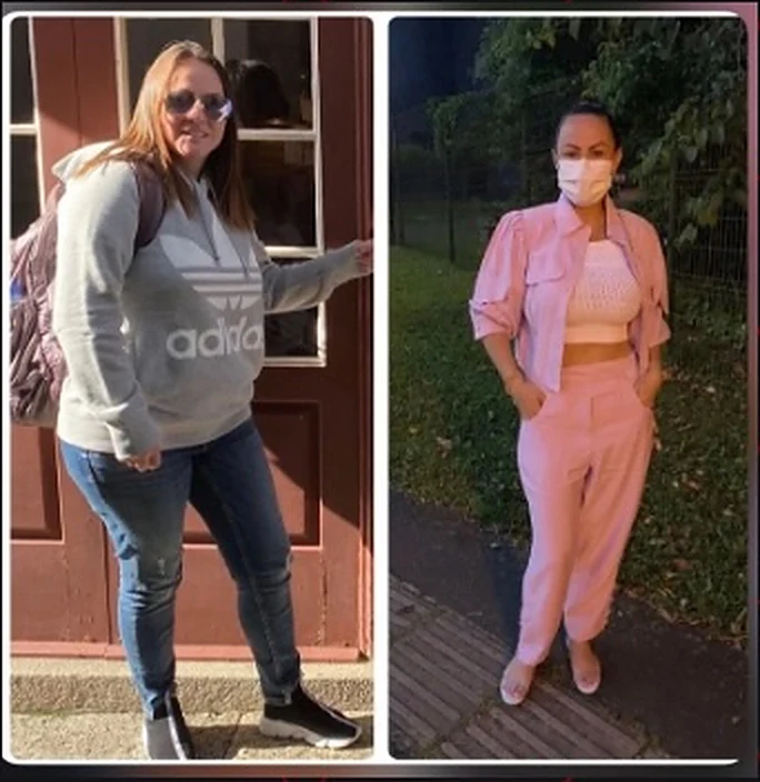 Antes e depois de aluna da consultoria online de Bruna Camargo